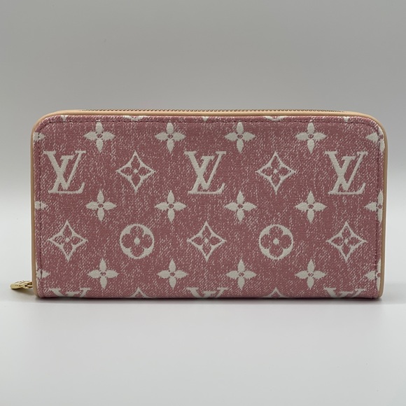 Louis Vuitton Jacquard Denim Monogram Long Round Zippy Wallet Limited Edition - Picture 4 of 16